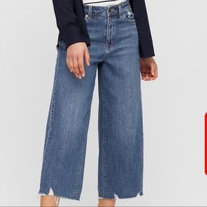 Uniqlo high-rise wide cropped jeans